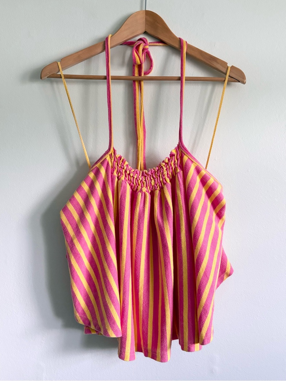 We The Free Coastal Town Halter Top In Bubblegum - Picture 4 of 7